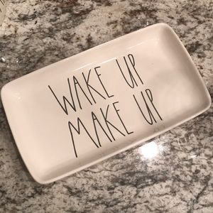 Rae Dunn Wake Up Make Up Tray
